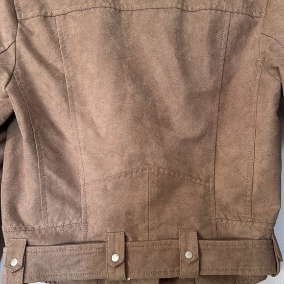 Faux suede moto jacket - Picture 9 of 10